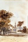 St Alphage Church From The Park, Greenwich by Thomas Shotter Boys